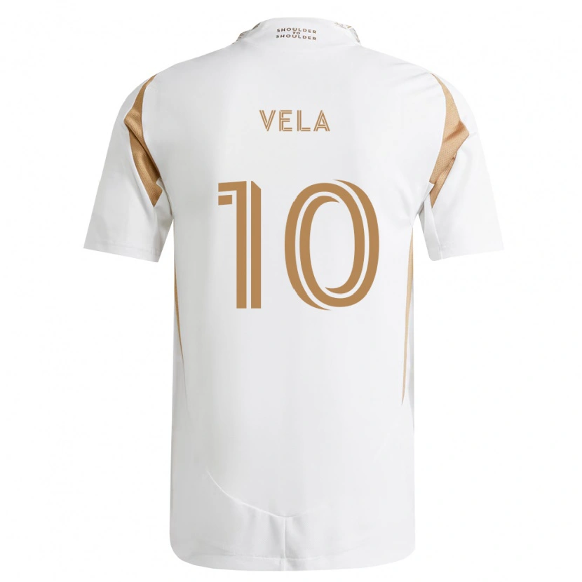 Danxen Hombre Camiseta Carlos Vela #10 Blanco Marrón 2ª Equipación 2026/27 La Camisa