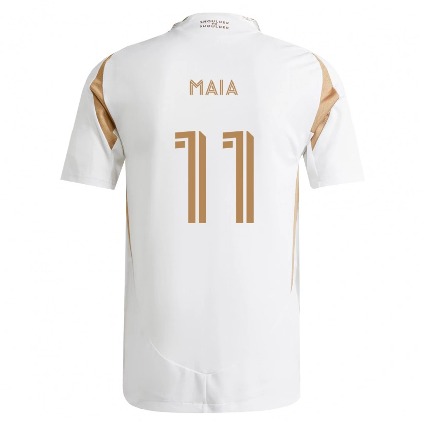 Danxen Hombre Camiseta Matheus Maia #11 Blanco Marrón 2ª Equipación 2026/27 La Camisa