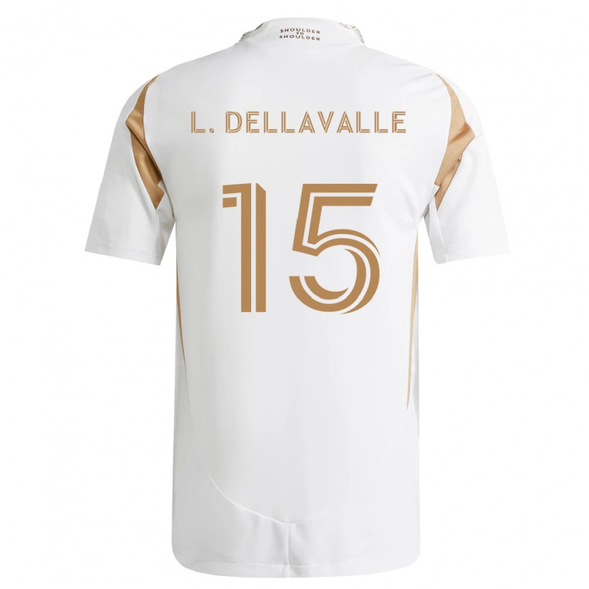 Danxen Hombre Camiseta Lorenzo Dellavalle #15 Blanco Marrón 2ª Equipación 2026/27 La Camisa