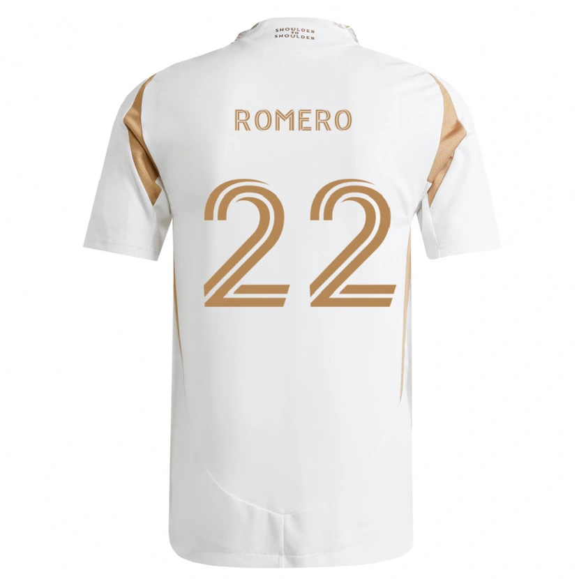 Danxen Hombre Camiseta Abraham Romero #22 Blanco Marrón 2ª Equipación 2026/27 La Camisa