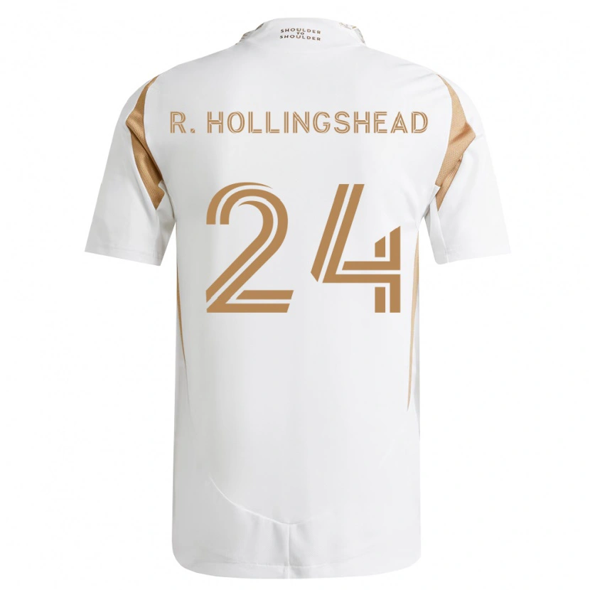 Danxen Hombre Camiseta Ryan Hollingshead #24 Blanco Marrón 2ª Equipación 2026/27 La Camisa