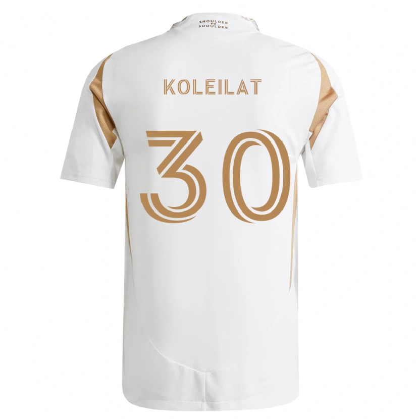 Danxen Hombre Camiseta Jassem Koleilat #30 Blanco Marrón 2ª Equipación 2026/27 La Camisa