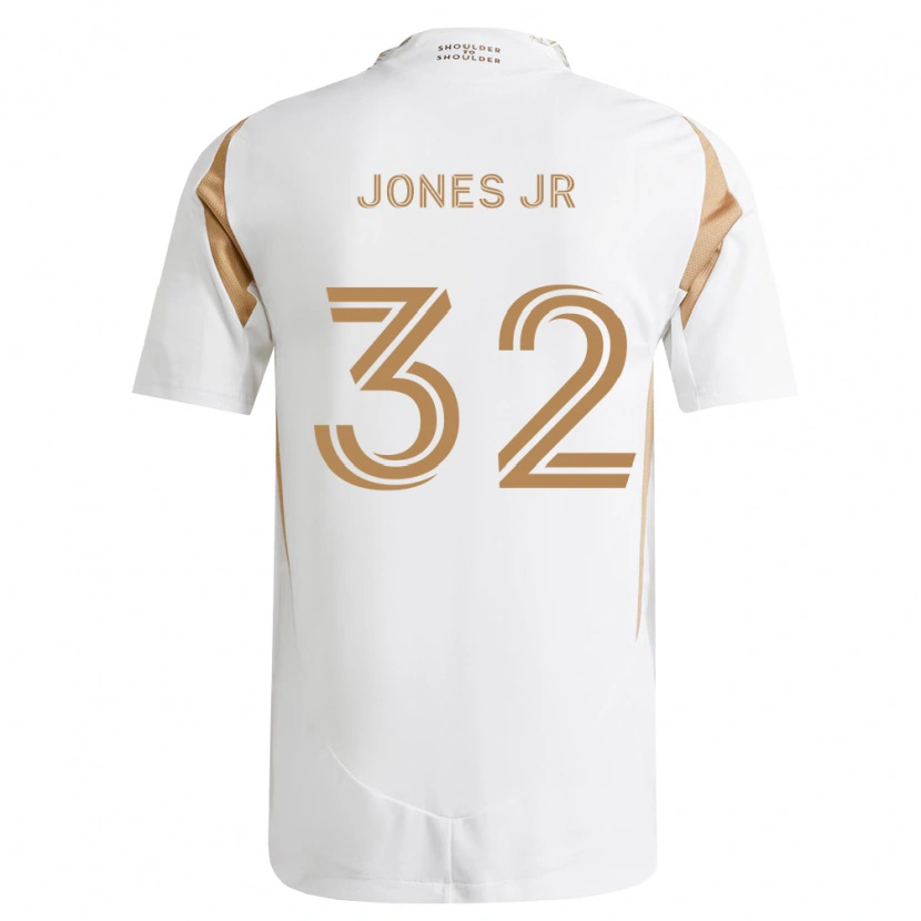 Danxen Hombre Camiseta Deryk Jones Jr #32 Blanco Marrón 2ª Equipación 2026/27 La Camisa