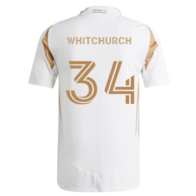 Danxen Hombre Camiseta Giuliano Whitchurch #34 Blanco Marrón 2ª Equipación 2026/27 La Camisa