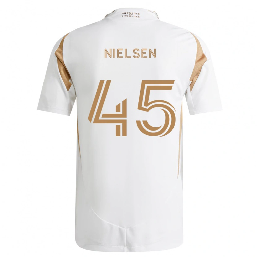 Danxen Hombre Camiseta Kenny Nielsen #45 Blanco Marrón 2ª Equipación 2026/27 La Camisa