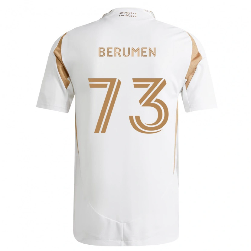 Danxen Hombre Camiseta Eddy Berumen #73 Blanco Marrón 2ª Equipación 2026/27 La Camisa