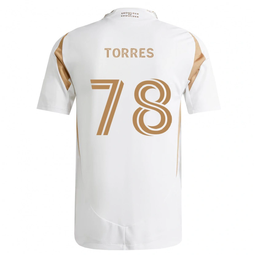 Danxen Hombre Camiseta Lisandro Torres #78 Blanco Marrón 2ª Equipación 2026/27 La Camisa