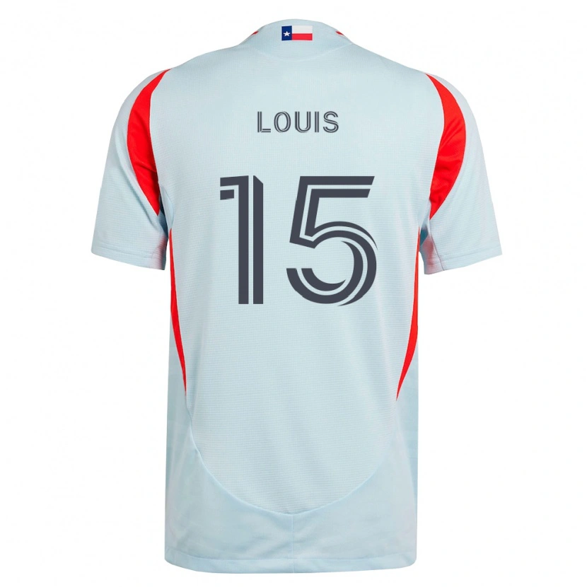 Danxen Hombre Camiseta Ricky Louis #15 Gris Oscuro Blanco Rojo 2ª Equipación 2026/27 La Camisa