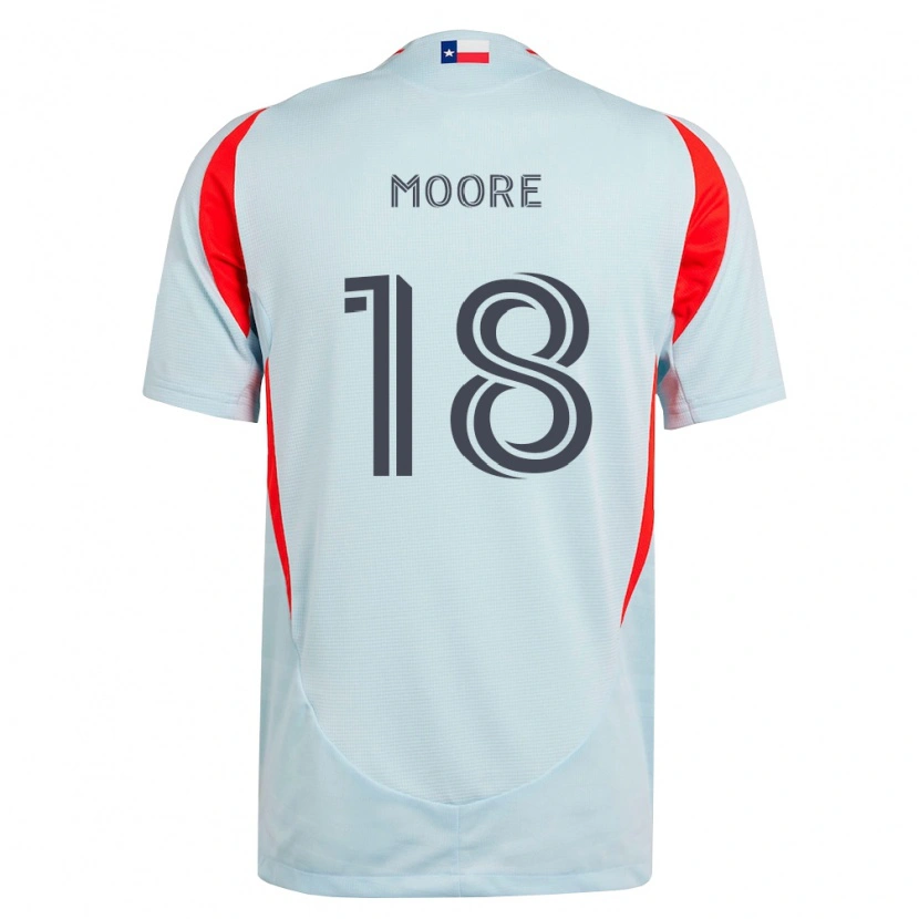 Danxen Hombre Camiseta Shaq Moore #18 Gris Oscuro Blanco Rojo 2ª Equipación 2026/27 La Camisa