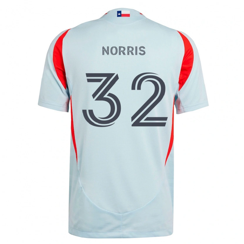 Danxen Hombre Camiseta Nolan Norris #32 Gris Oscuro Blanco Rojo 2ª Equipación 2026/27 La Camisa
