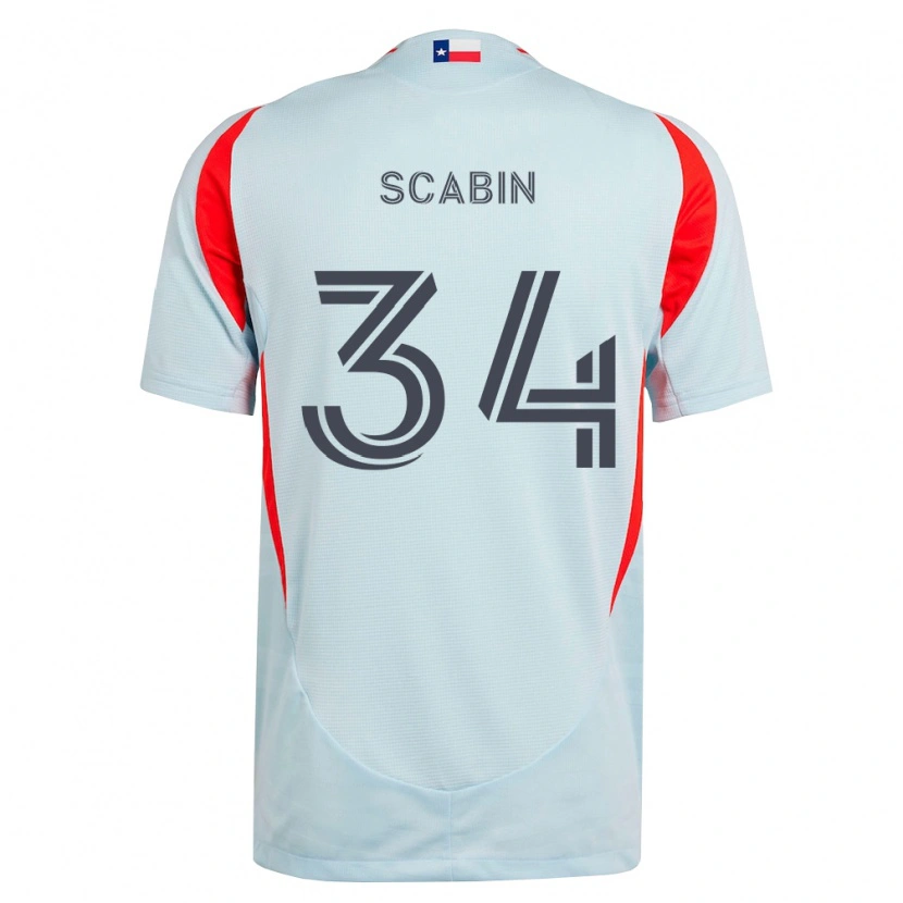 Danxen Hombre Camiseta Kaka Scabin #34 Gris Oscuro Blanco Rojo 2ª Equipación 2026/27 La Camisa