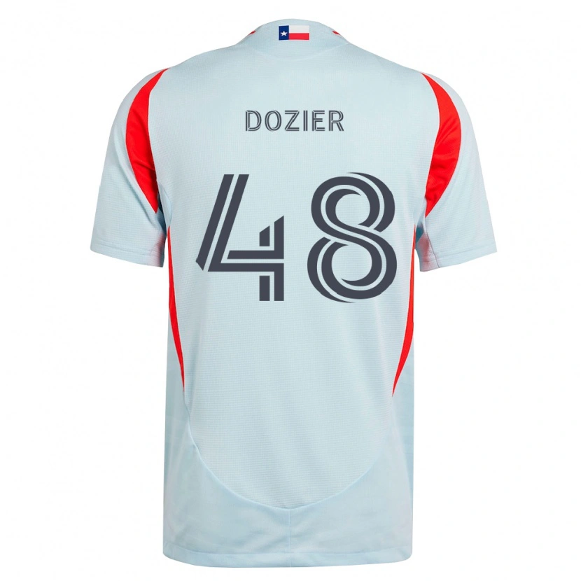 Danxen Hombre Camiseta Jonathon Dozier #48 Gris Oscuro Blanco Rojo 2ª Equipación 2026/27 La Camisa
