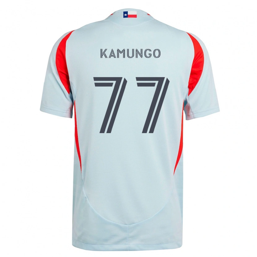 Danxen Hombre Camiseta Bernard Kamungo #77 Gris Oscuro Blanco Rojo 2ª Equipación 2026/27 La Camisa