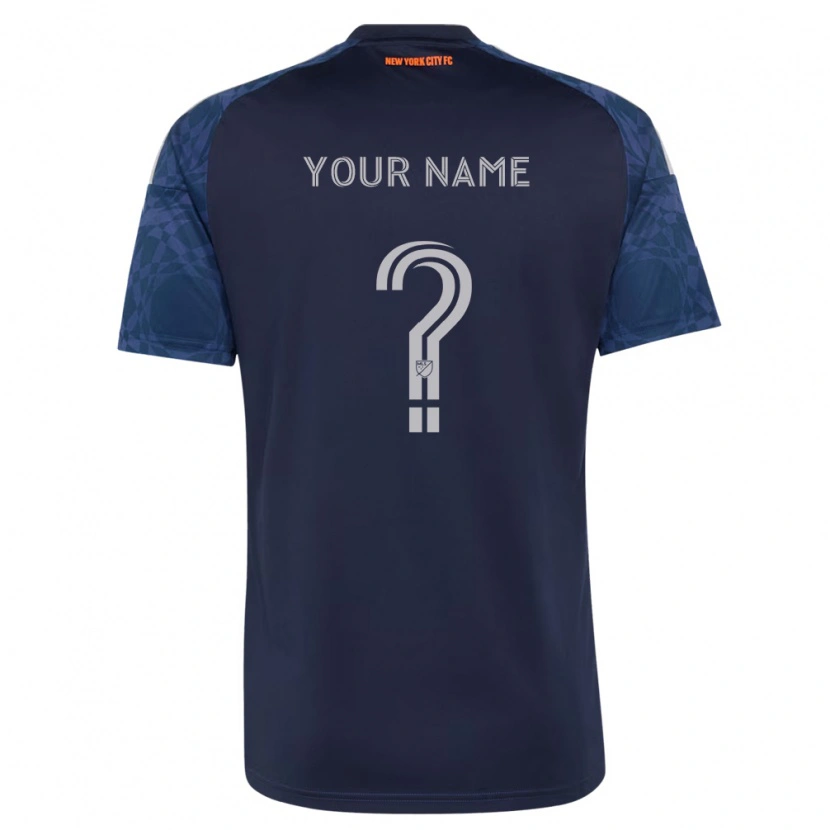 Danxen Hombre Camiseta Su Nombre #0 Azul Profundo Blanco 2ª Equipación 2026/27 La Camisa