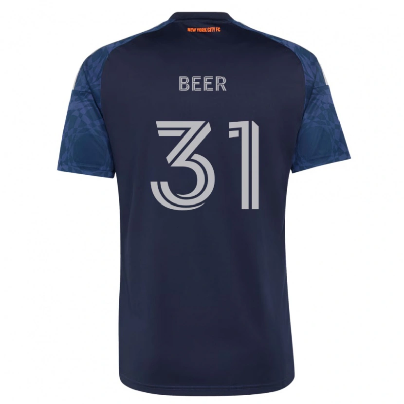 Danxen Hombre Camiseta Jack Beer #31 Azul Profundo Blanco 2ª Equipación 2026/27 La Camisa
