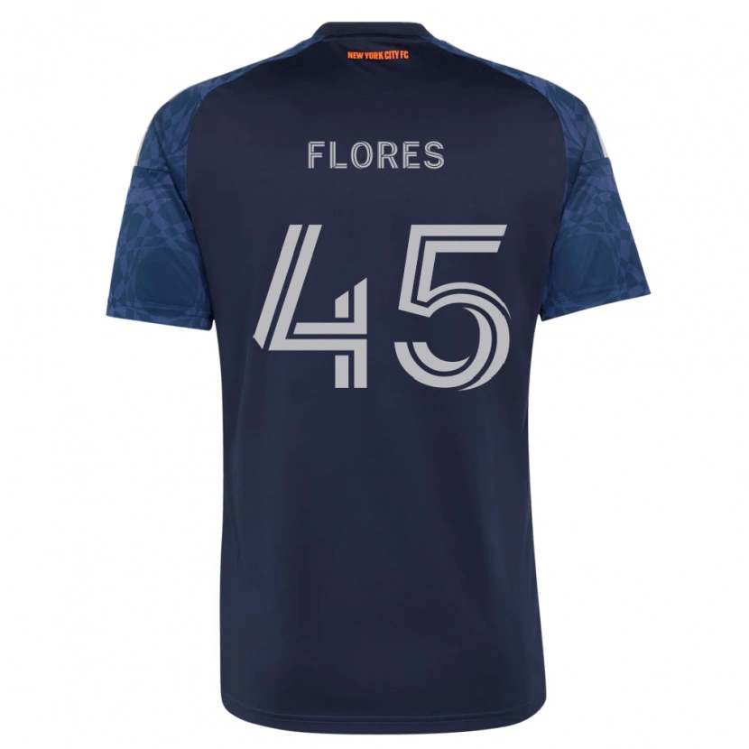 Danxen Hombre Camiseta Brian Flores #45 Azul Profundo Blanco 2ª Equipación 2026/27 La Camisa