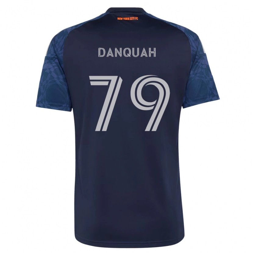 Danxen Hombre Camiseta Caleb Danquah #79 Azul Profundo Blanco 2ª Equipación 2026/27 La Camisa