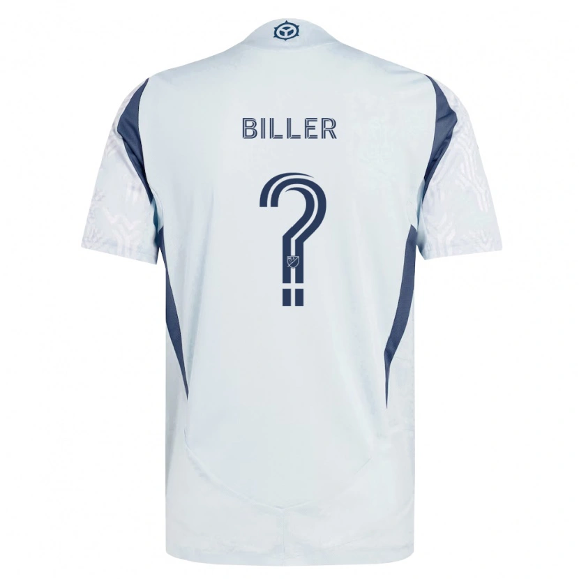 Danxen Hombre Camiseta Dempsey Biller #0 Azul Gris Blanco 2ª Equipación 2026/27 La Camisa