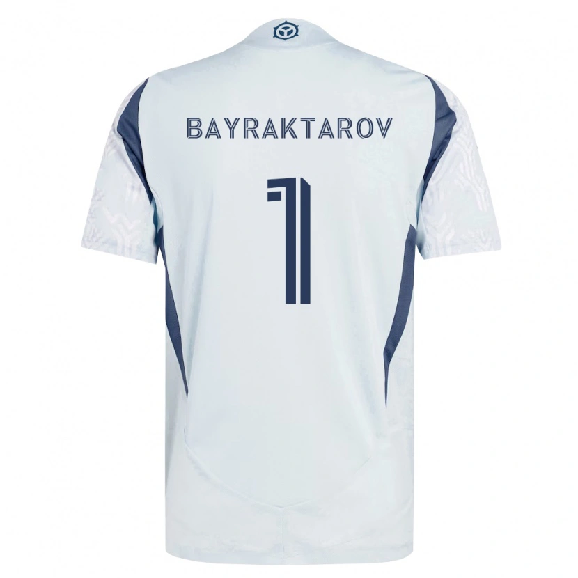 Danxen Hombre Camiseta Alex Bayraktarov #1 Azul Gris Blanco 2ª Equipación 2026/27 La Camisa