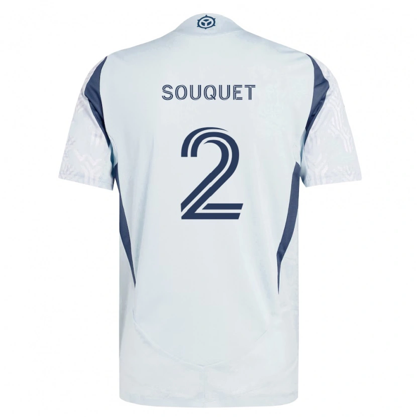 Danxen Hombre Camiseta Arnaud Souquet #2 Azul Gris Blanco 2ª Equipación 2026/27 La Camisa