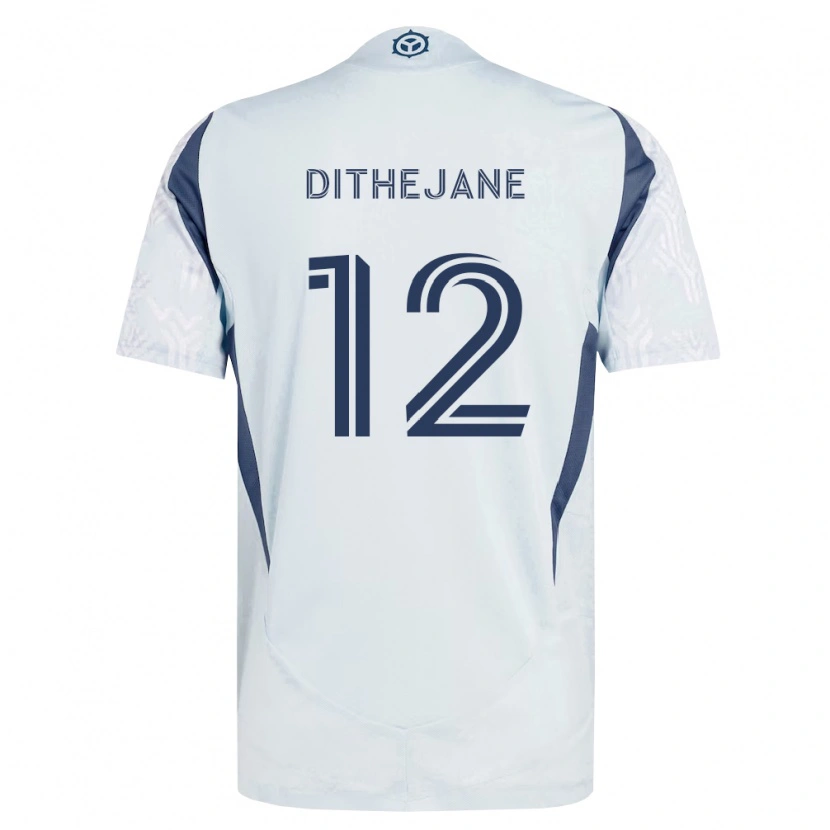 Danxen Hombre Camiseta Puso Dithejane #12 Azul Gris Blanco 2ª Equipación 2026/27 La Camisa