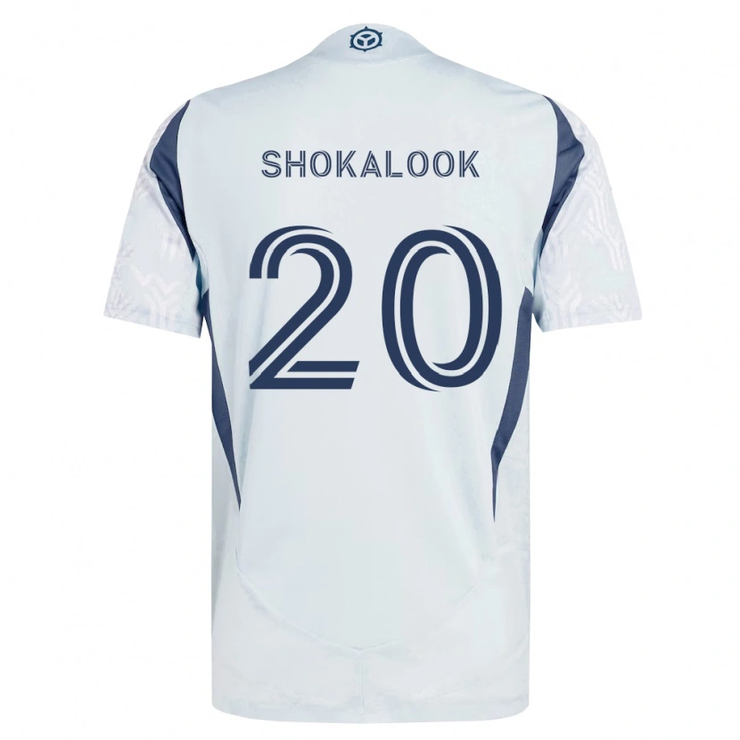 Danxen Hombre Camiseta Jason Shokalook #20 Azul Gris Blanco 2ª Equipación 2026/27 La Camisa