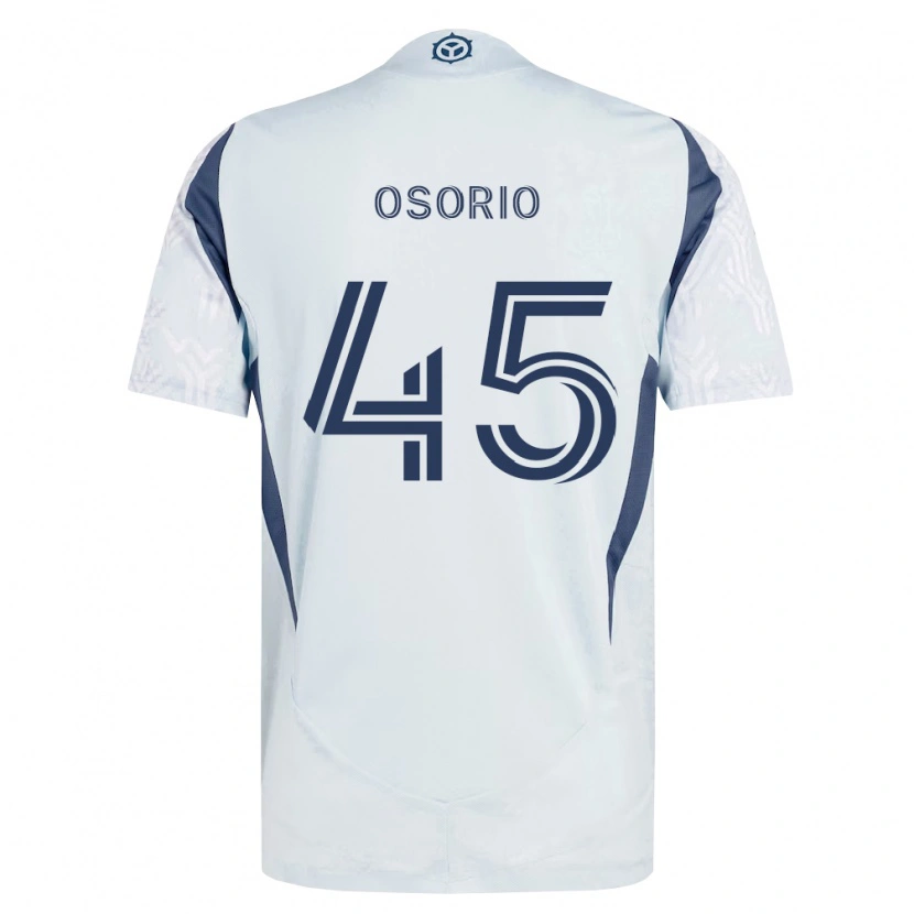 Danxen Hombre Camiseta Harold Osorio #45 Azul Gris Blanco 2ª Equipación 2026/27 La Camisa
