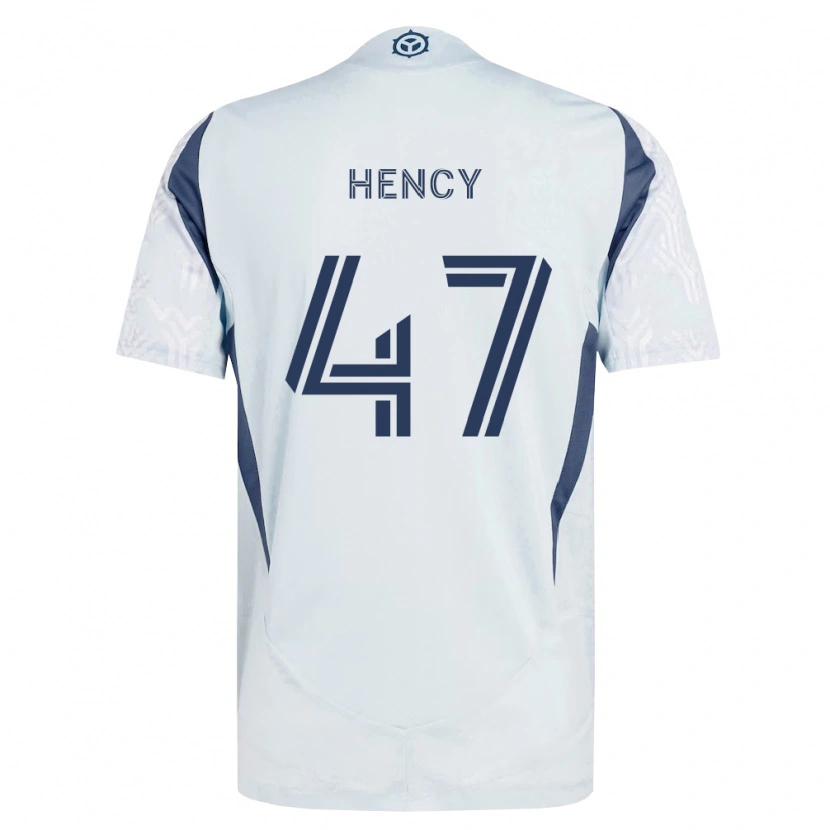 Danxen Hombre Camiseta Billy Hency #47 Azul Gris Blanco 2ª Equipación 2026/27 La Camisa