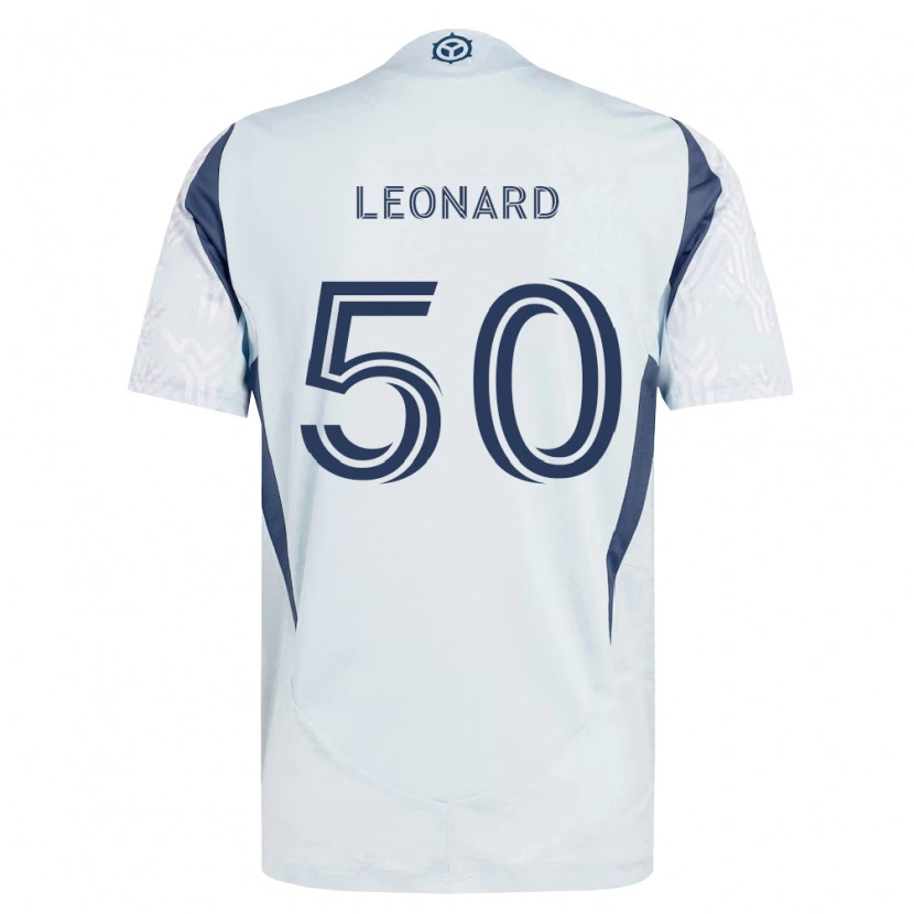 Danxen Hombre Camiseta Eric Leonard #50 Azul Gris Blanco 2ª Equipación 2026/27 La Camisa