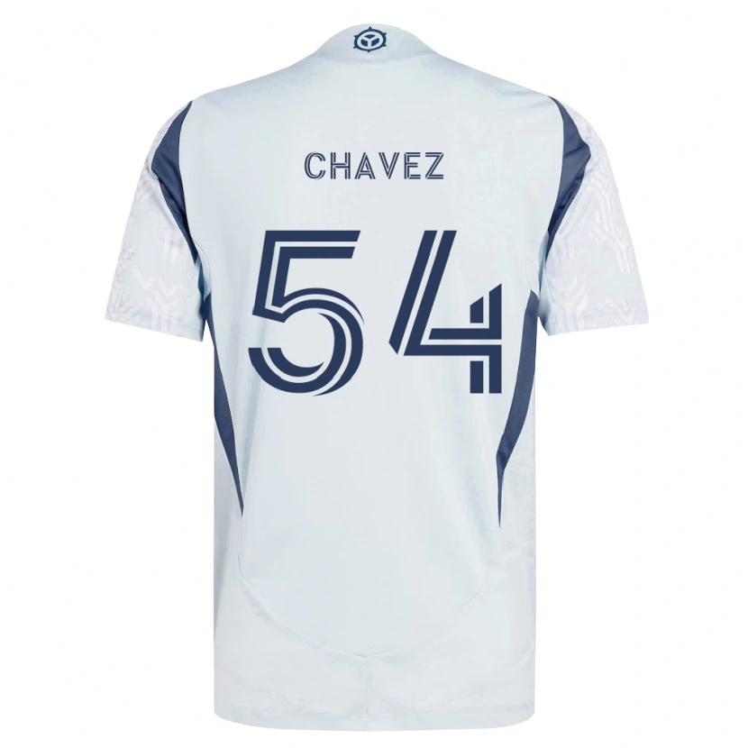 Danxen Hombre Camiseta Emiliano Chavez #54 Azul Gris Blanco 2ª Equipación 2026/27 La Camisa