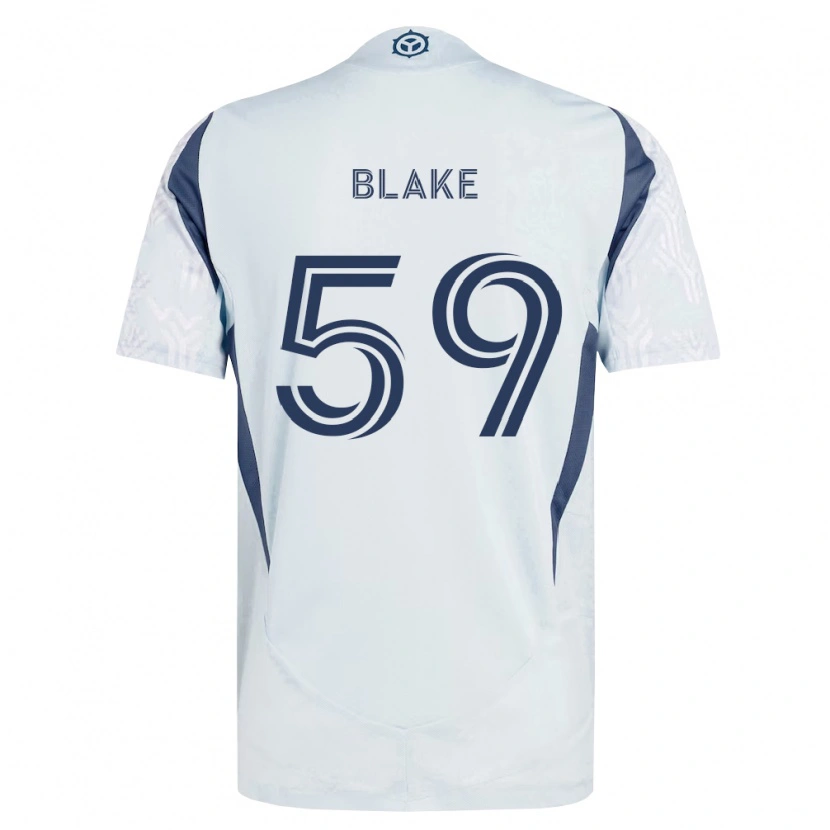 Danxen Hombre Camiseta Romain Blake #59 Azul Gris Blanco 2ª Equipación 2026/27 La Camisa