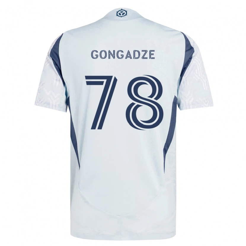Danxen Hombre Camiseta Giorgi Gongadze #78 Azul Gris Blanco 2ª Equipación 2026/27 La Camisa