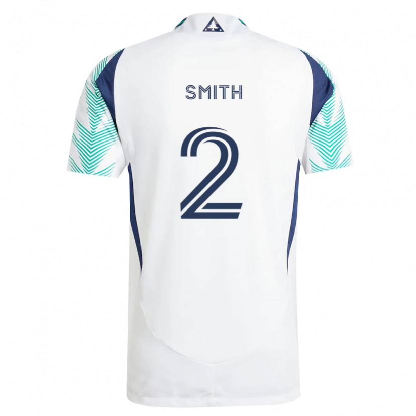Danxen Hombre Camiseta Jared Smith #2 Blanco Azul Marino Verde Claro 2ª Equipación 2026/27 La Camisa
