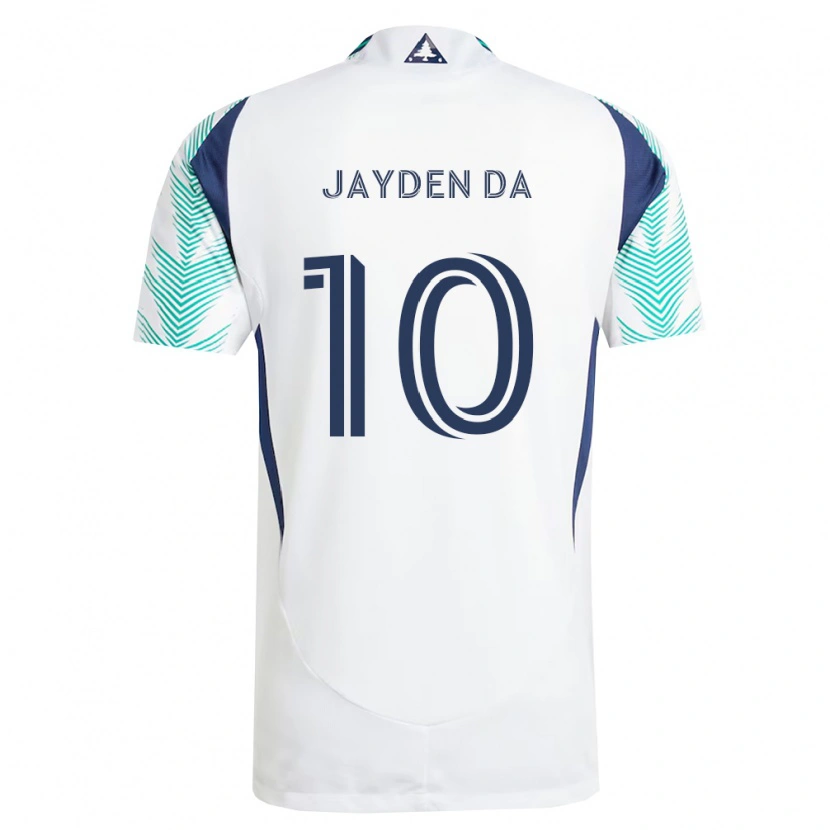 Danxen Hombre Camiseta Jayden Da #10 Blanco Azul Marino Verde Claro 2ª Equipación 2026/27 La Camisa