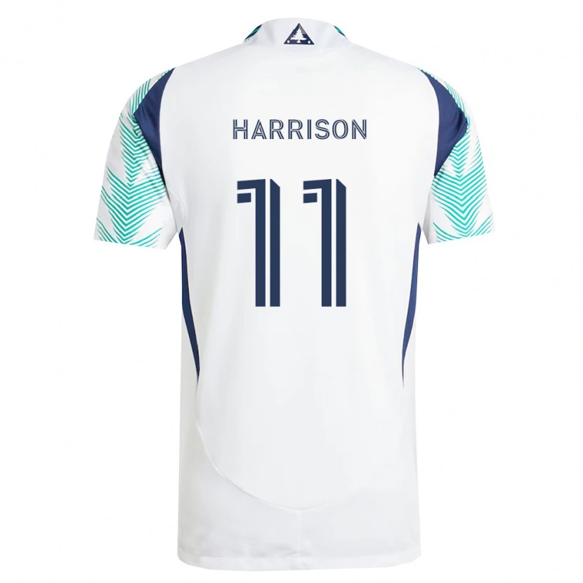 Danxen Hombre Camiseta Jack Harrison #11 Blanco Azul Marino Verde Claro 2ª Equipación 2026/27 La Camisa