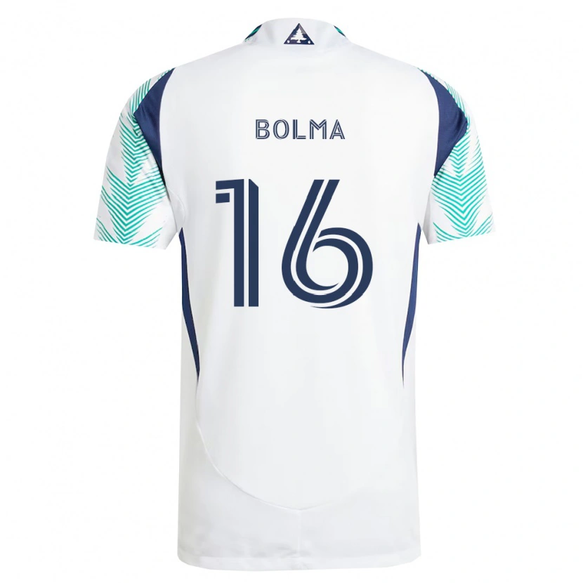 Danxen Hombre Camiseta Josh Bolma #16 Blanco Azul Marino Verde Claro 2ª Equipación 2026/27 La Camisa