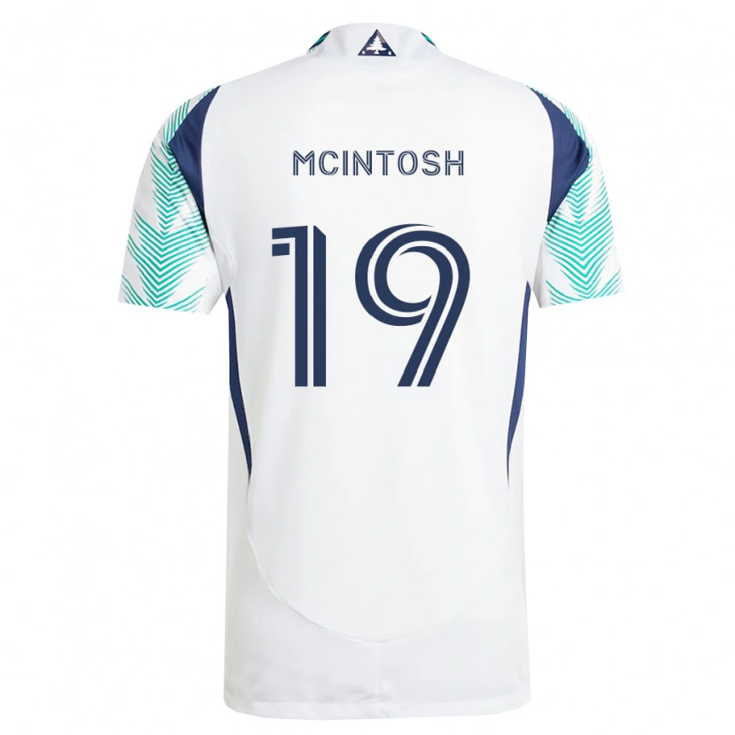 Danxen Hombre Camiseta Damario Mcintosh #19 Blanco Azul Marino Verde Claro 2ª Equipación 2026/27 La Camisa