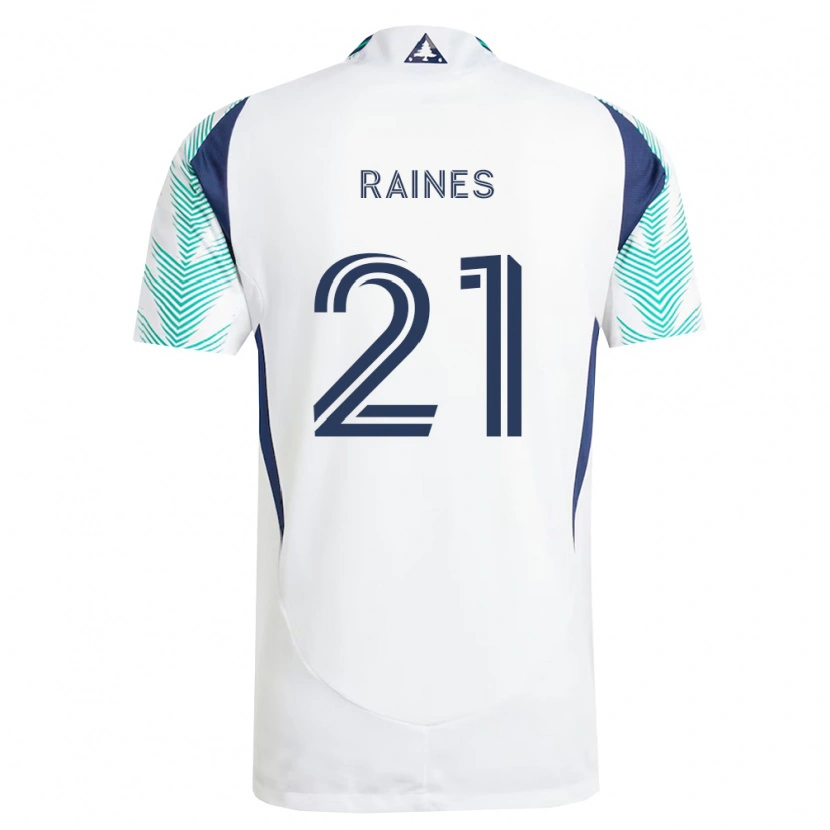 Danxen Hombre Camiseta Brooklyn Raines #21 Blanco Azul Marino Verde Claro 2ª Equipación 2026/27 La Camisa