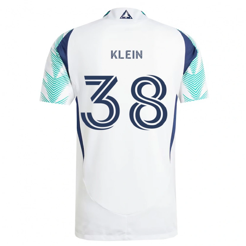 Danxen Hombre Camiseta Eric Klein #38 Blanco Azul Marino Verde Claro 2ª Equipación 2026/27 La Camisa