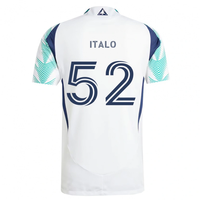 Danxen Hombre Camiseta Ítalo #52 Blanco Azul Marino Verde Claro 2ª Equipación 2026/27 La Camisa