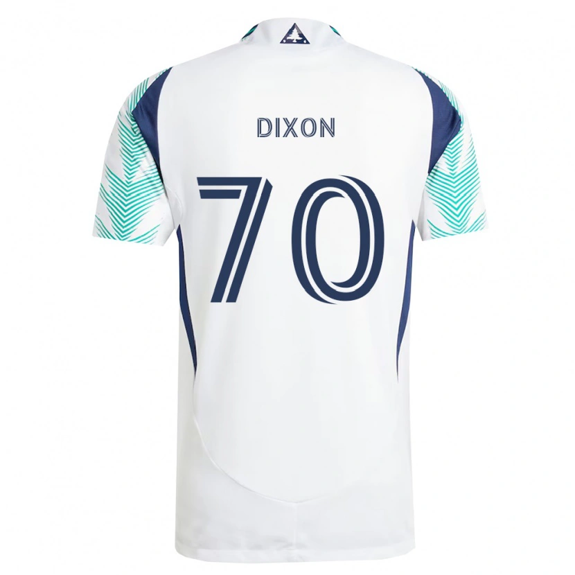 Danxen Hombre Camiseta Daniel Dixon #70 Blanco Azul Marino Verde Claro 2ª Equipación 2026/27 La Camisa