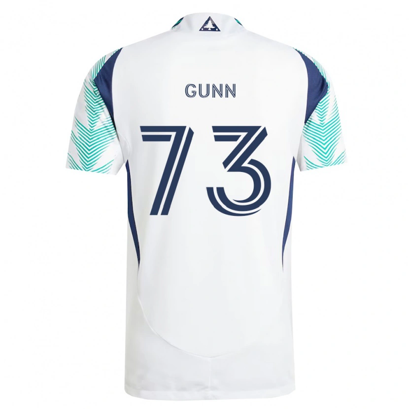 Danxen Hombre Camiseta Jd Gunn #73 Blanco Azul Marino Verde Claro 2ª Equipación 2026/27 La Camisa