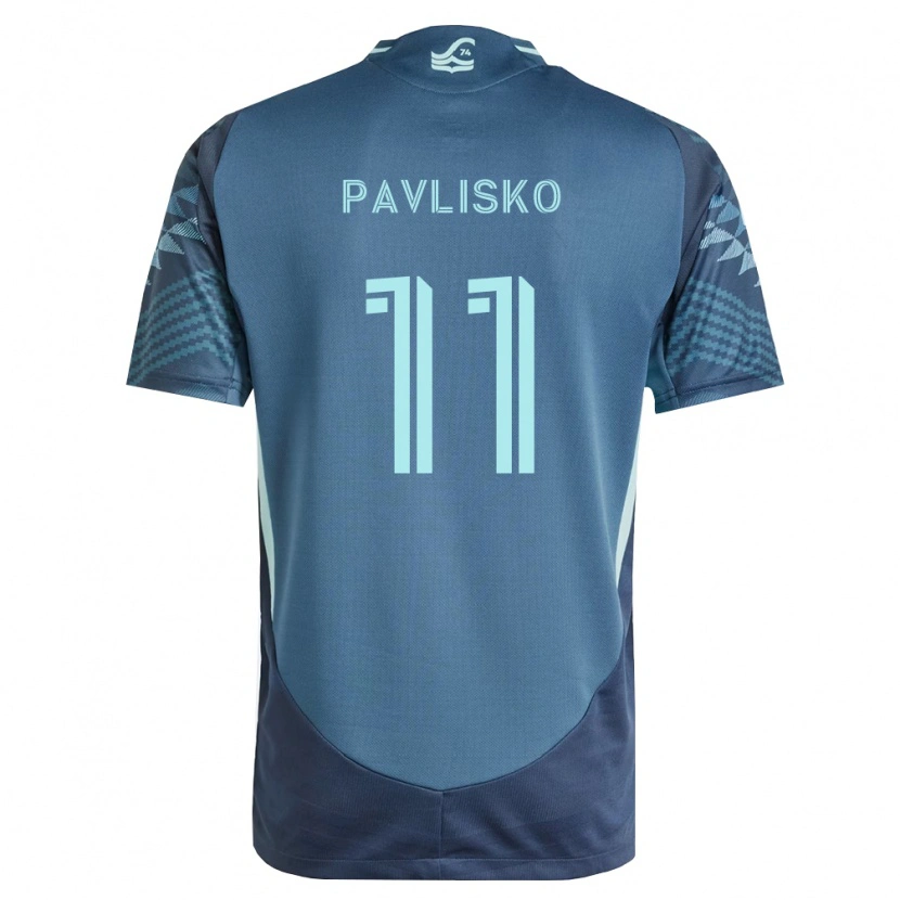 Danxen Hombre Camiseta Kirsten Pavlisko #11 Azul Marino Verde 2ª Equipación 2026/27 La Camisa