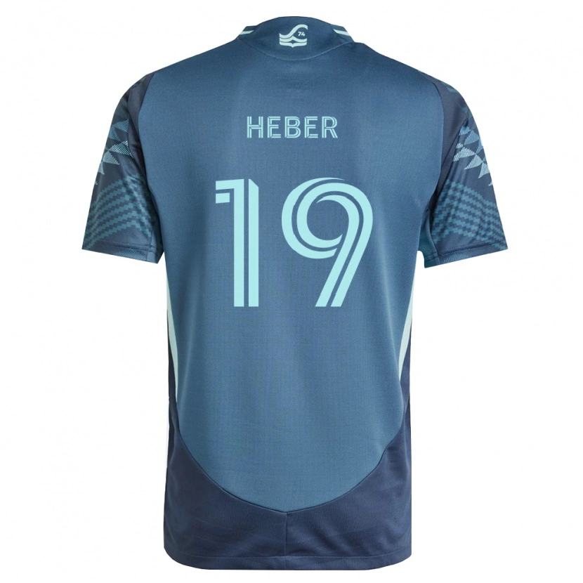 Danxen Hombre Camiseta Héber #19 Azul Marino Verde 2ª Equipación 2026/27 La Camisa