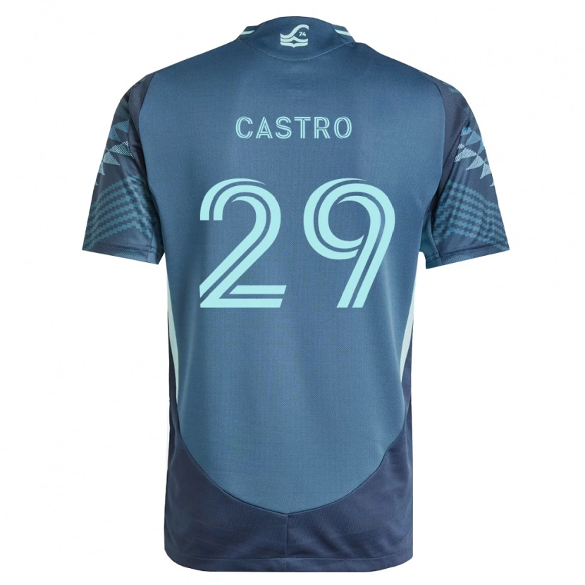 Danxen Hombre Camiseta Jacob Castro #29 Azul Marino Verde 2ª Equipación 2026/27 La Camisa