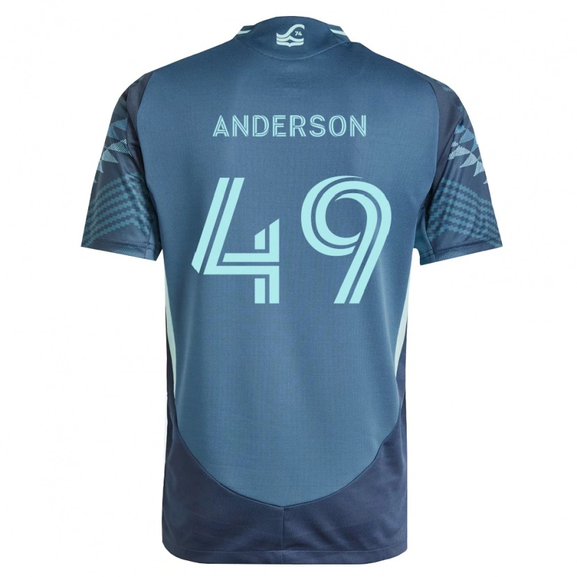 Danxen Hombre Camiseta Hunter Anderson #49 Azul Marino Verde 2ª Equipación 2026/27 La Camisa