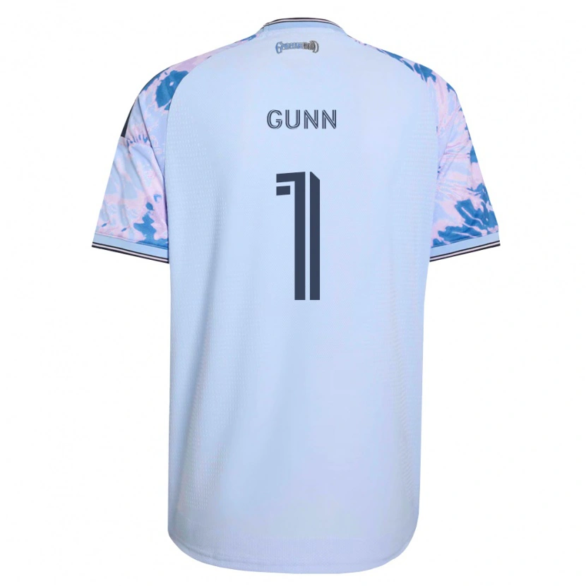 Danxen Hombre Camiseta Angus Gunn #1 Azul Real Blanco Negro 2ª Equipación 2026/27 La Camisa