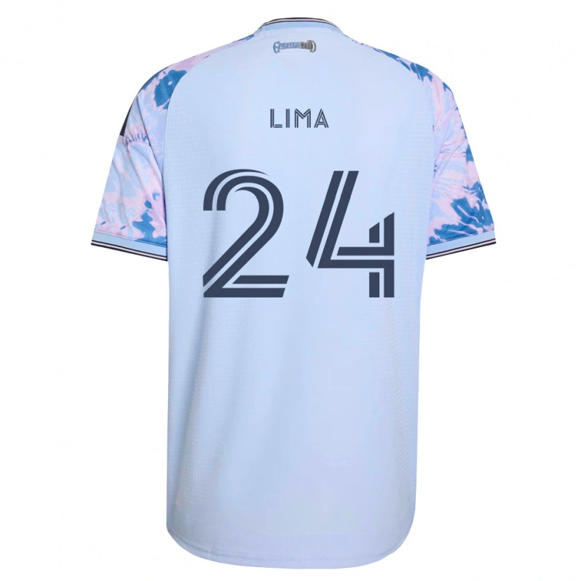 Danxen Hombre Camiseta Nick Lima #24 Azul Real Blanco Negro 2ª Equipación 2026/27 La Camisa