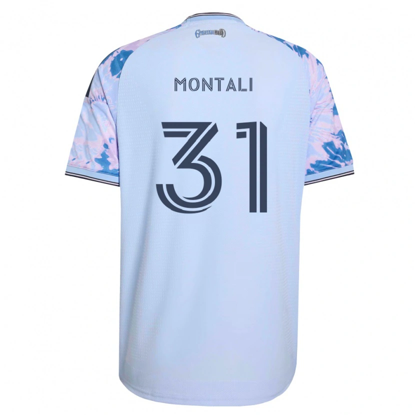 Danxen Hombre Camiseta Francesco Montali #31 Azul Real Blanco Negro 2ª Equipación 2026/27 La Camisa