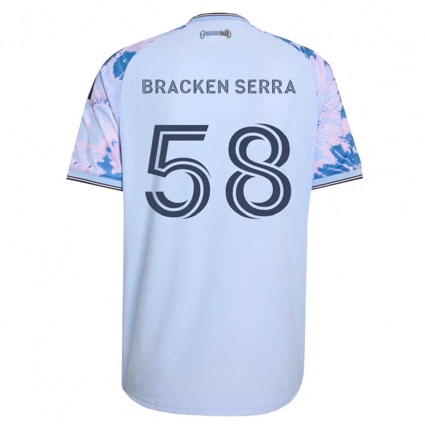 Danxen Hombre Camiseta Gabriel Bracken Serra #58 Azul Real Blanco Negro 2ª Equipación 2026/27 La Camisa